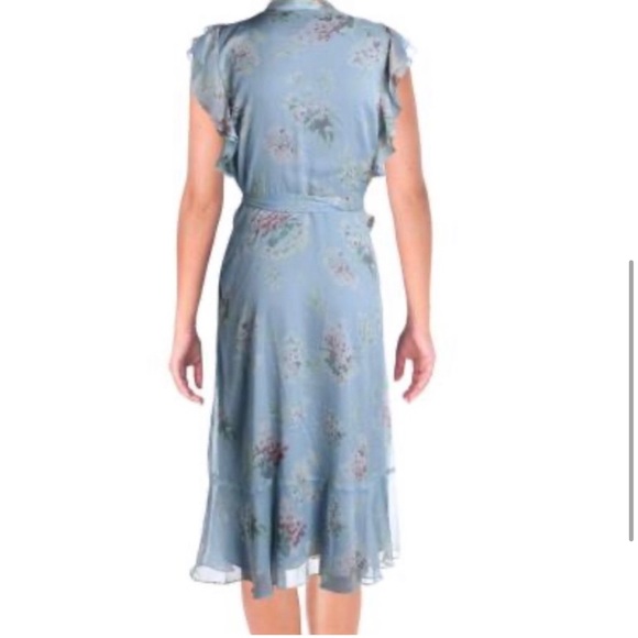 Lauren Ralph Lauren Janevra Chiffon Dress Tiered Size 6 - Picture 2 of 10